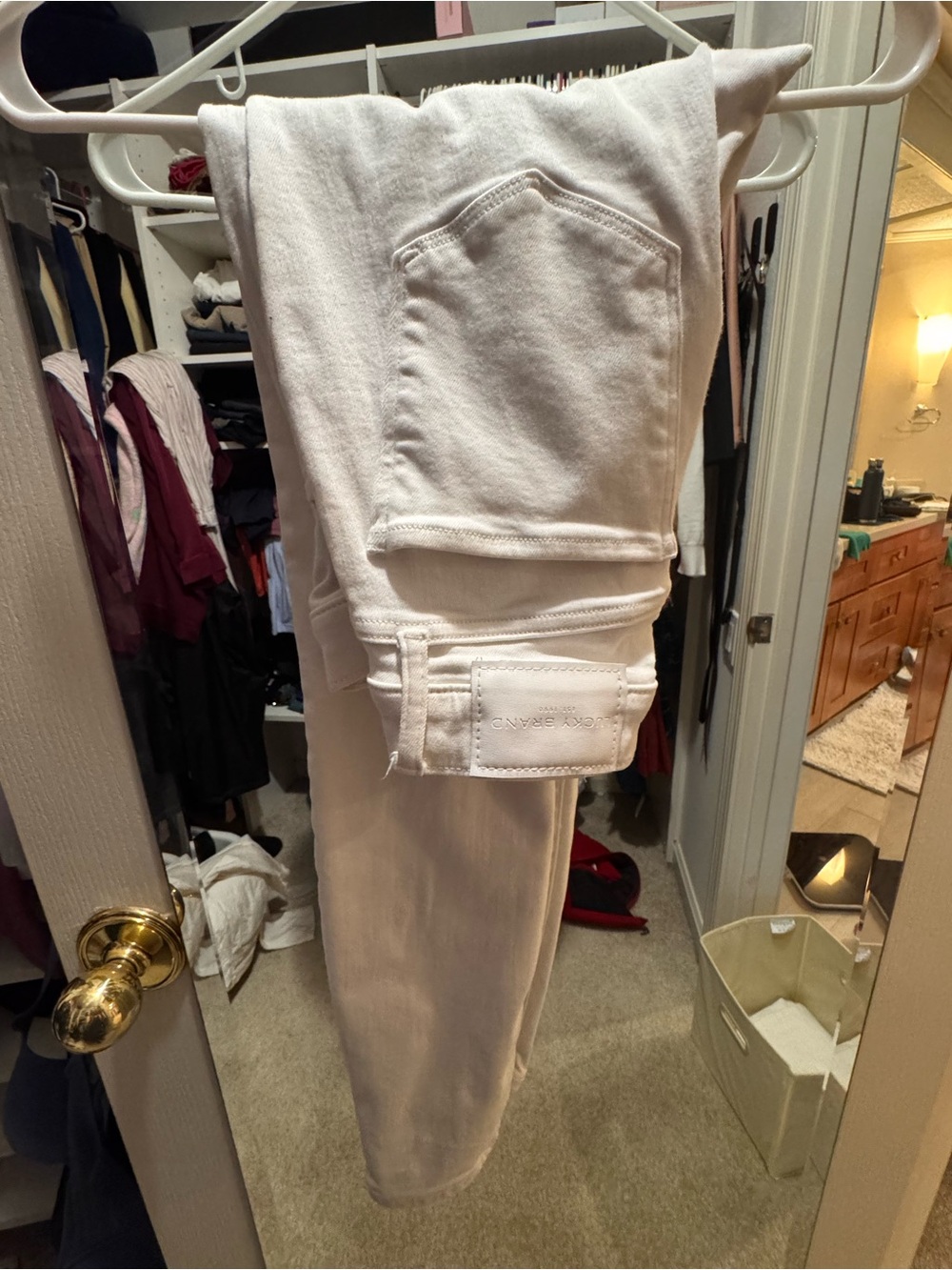 Lucky Brand White Skinny Jeans